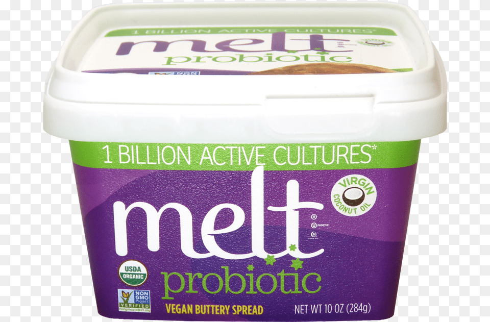 Probiotic Melt Organic Spread Melt Organic Vegan Butter, Dessert, Food, Yogurt, Dairy Free Png