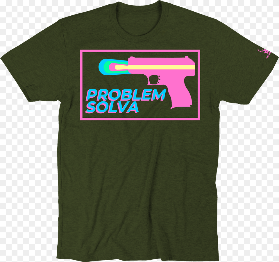 Problem Solva Od Ig Active Shirt, Clothing, T-shirt, Weapon Free Png