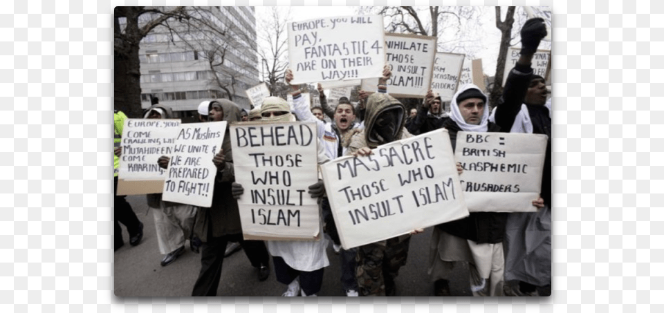 Problems With Islam Behead Those Who Insult Kek, Protest, Person, People, Parade Png Image