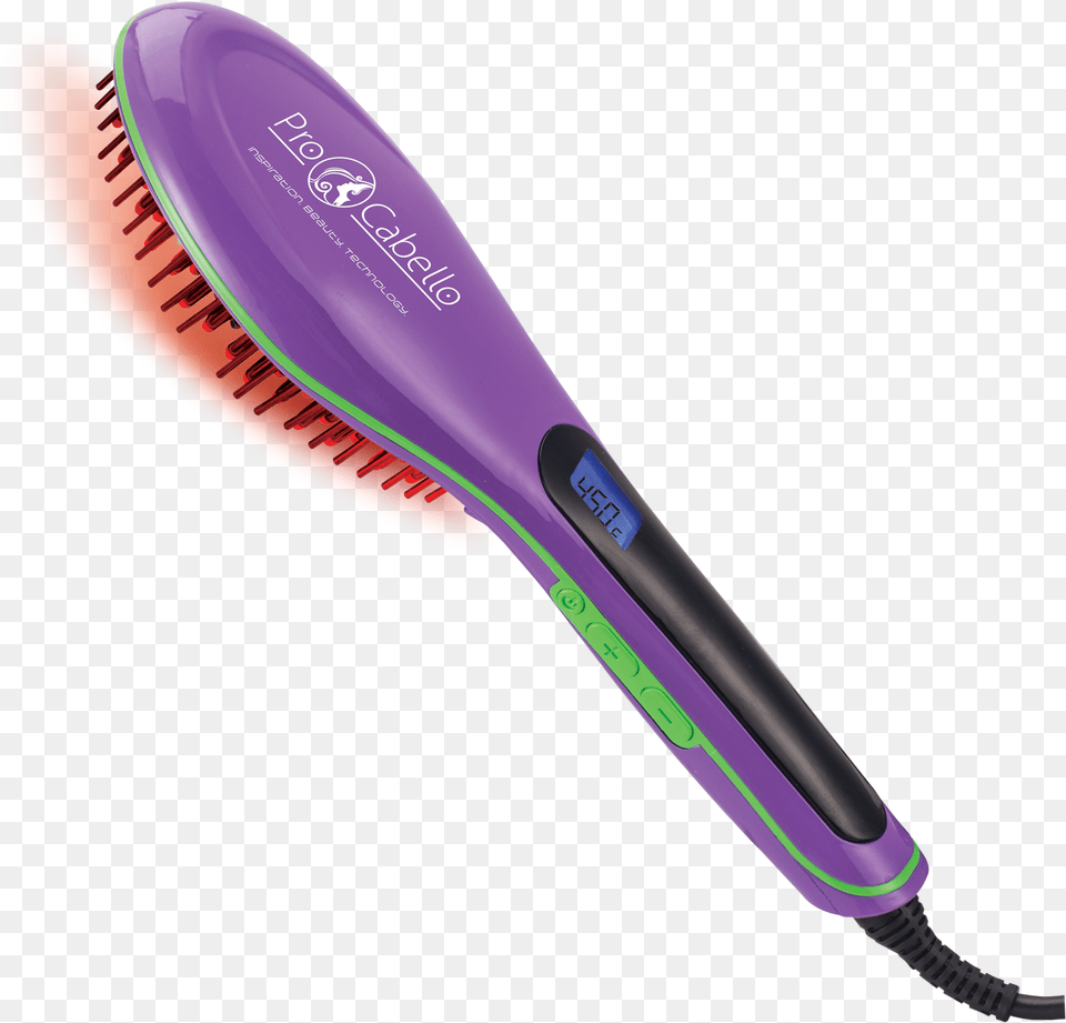 Procabello Luxury 5500 Soft Touch Electric Hair Brush Procabello Hair Straightening Brush Heated Ceramic, Device, Tool, Toothbrush Free Png Download