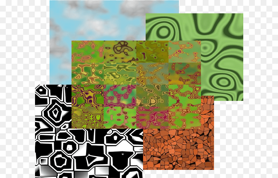 Procedural Textures Motif, Art, Collage, Tile, Mosaic Free Png Download