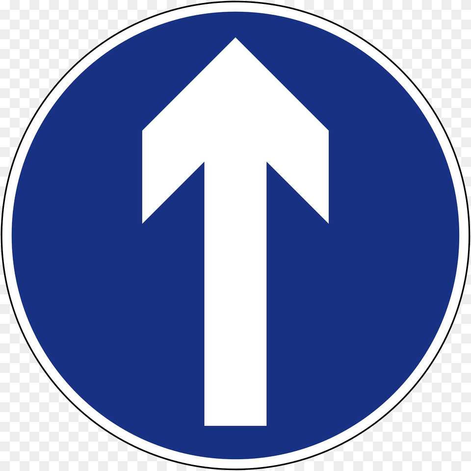 Proceedstraightno Turns Sign In Indonesia Clipart, Symbol, Road Sign, Disk Free Transparent Png