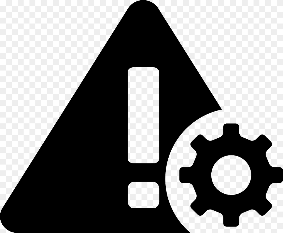 Process Icon Black Clipart Gear Icon, Machine, Spoke, Wheel, Triangle Png