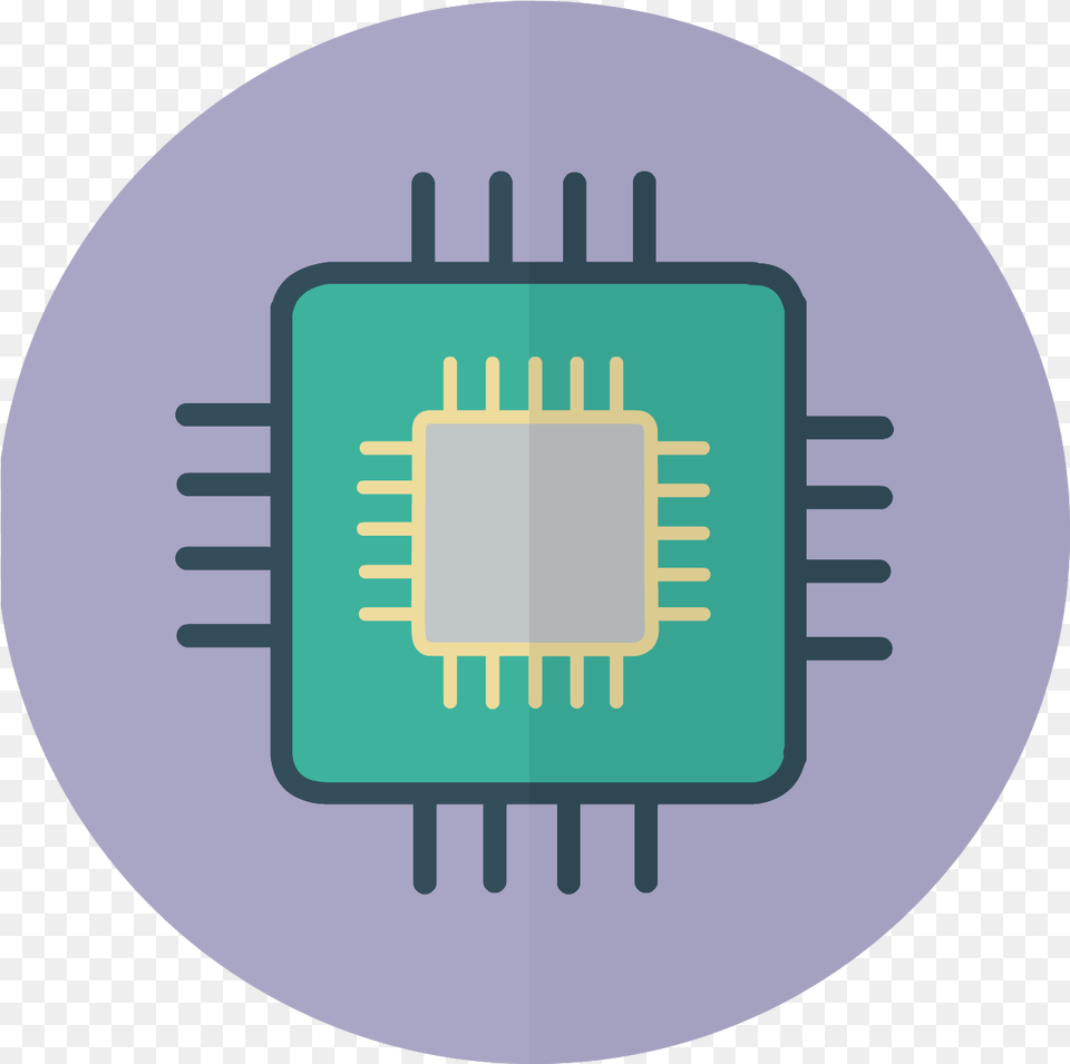 Processador 3d Icon, Electronic Chip, Electronics, Hardware, Printed Circuit Board Png