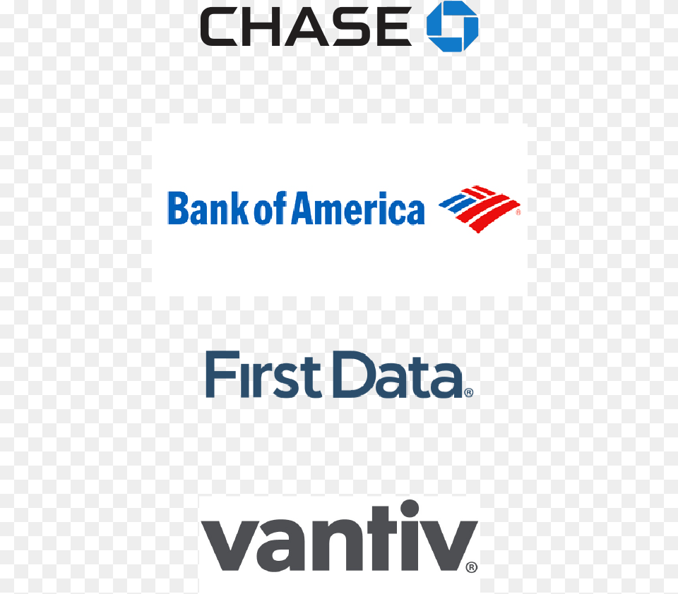 Processors May Be Associated With Banks Like Chase Bank Of America, Logo, Text Free Transparent Png