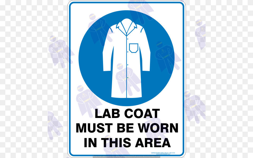 Prochoice 600x450mm Metal Mandatory Foot Protection, Clothing, Coat, Lab Coat, People Png