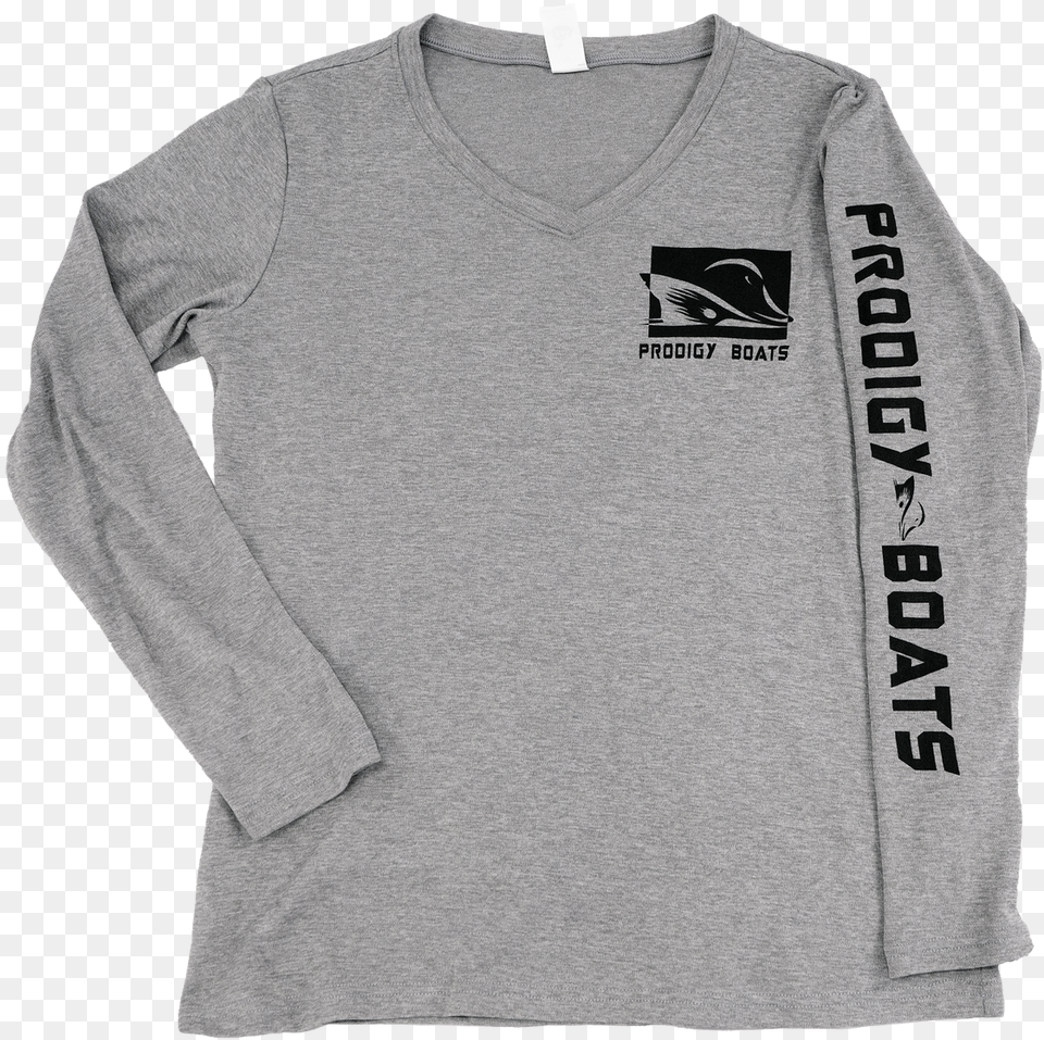 Prodigy Ladies Xtreme Tek Long Sleeve V Neck Shirt Sweater, Clothing, Long Sleeve, Knitwear, Sweatshirt Png Image