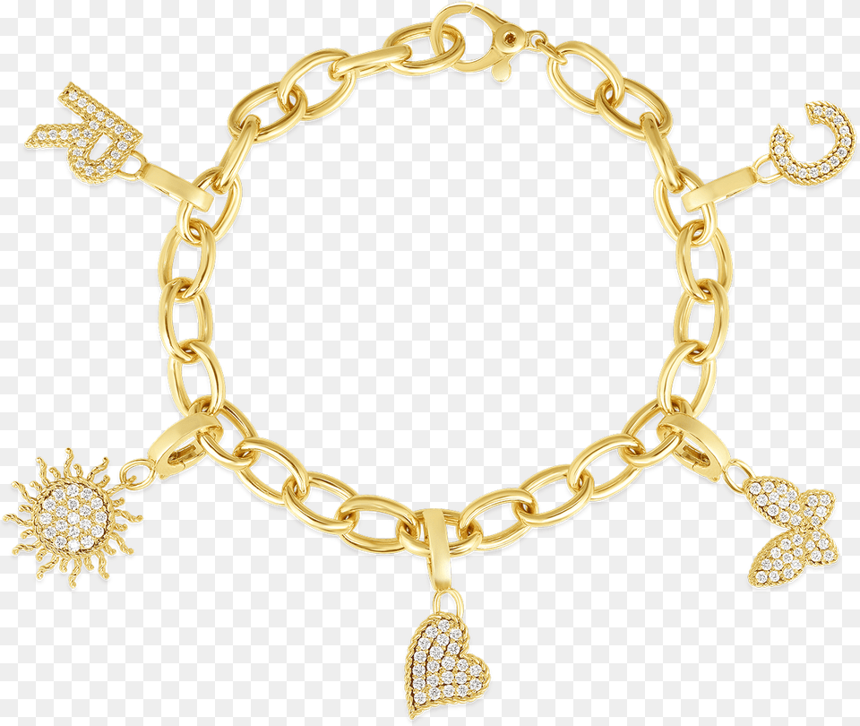 Product 18k Gold Oval Link Charm Bracelet, Accessories, Jewelry, Necklace Png