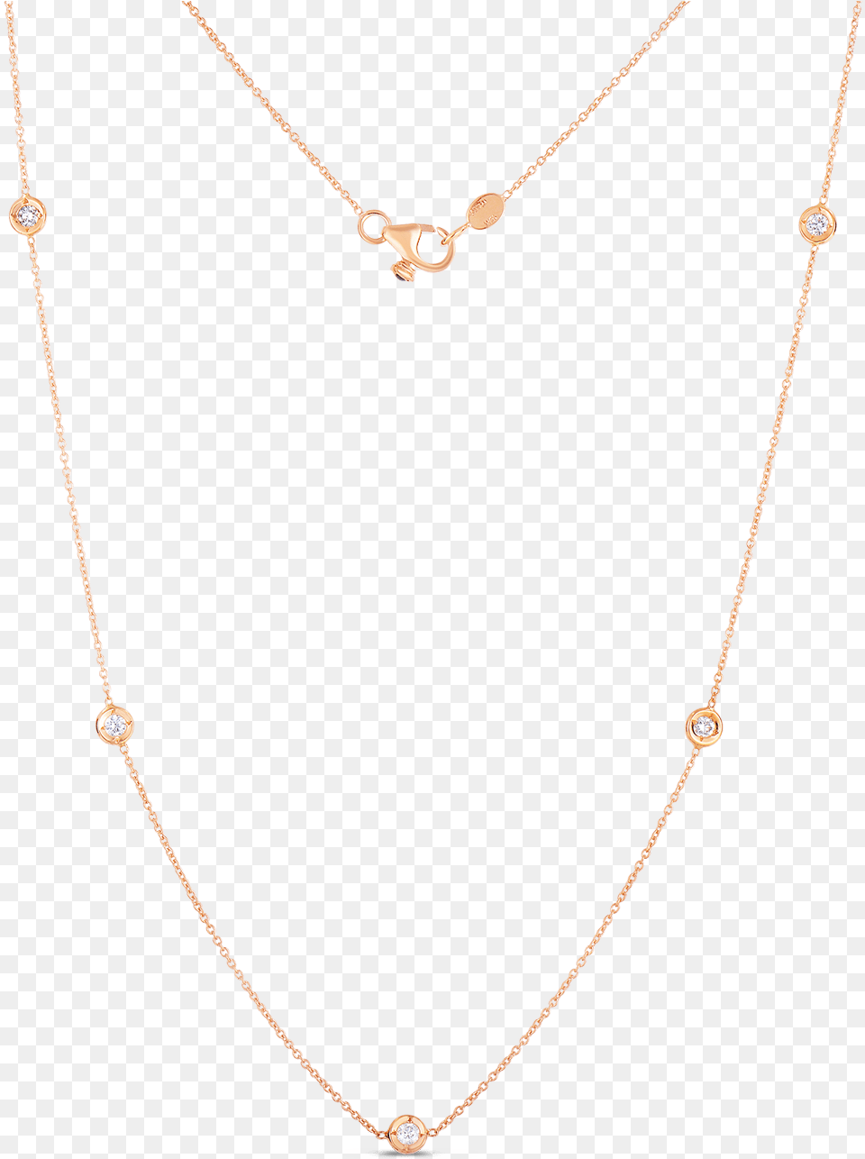 Product 18kt Gold Necklace With 3 Diamond Stations Necklace, Accessories, Jewelry, Pendant, Gemstone Free Transparent Png