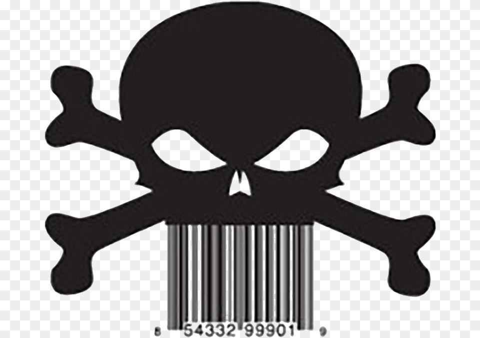 Product Code Two Dimensional Skull Universal Barcode Skull Barcode, Baby, Person Png Image