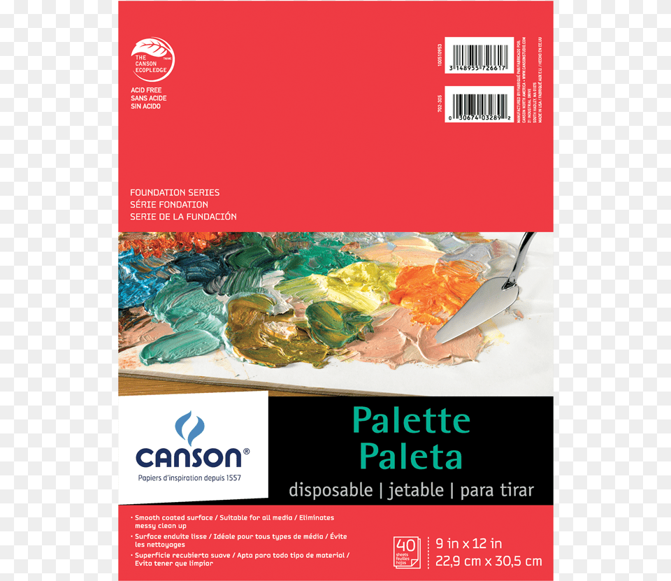 Product Jepart Round Paint Canson Disposable Palette, Advertisement, Poster Png Image