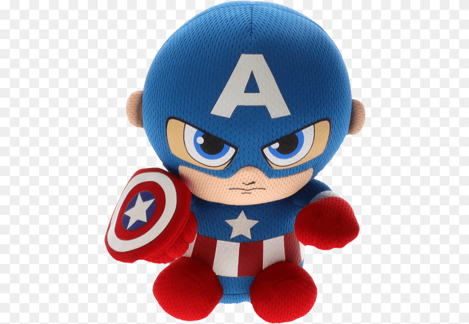 Product Image Captain America Beanie Baby, Toy, Plush Png