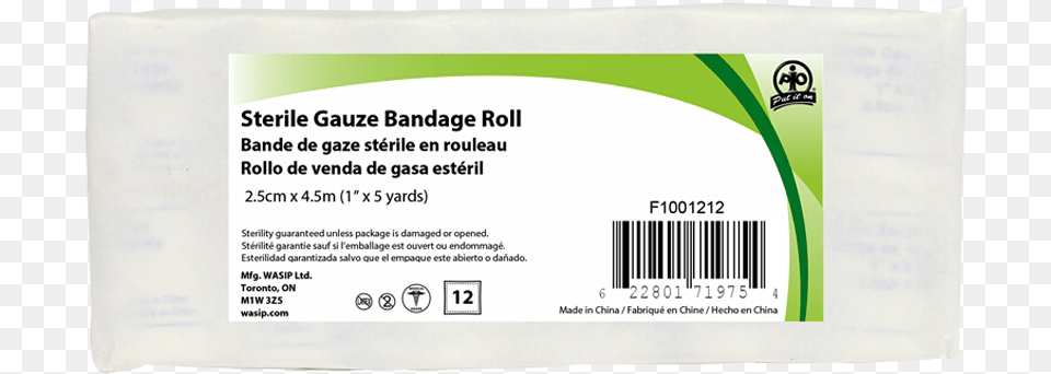 Product Image E1250title Gauze Bandage Rolls Label, Paper, Text Free Png