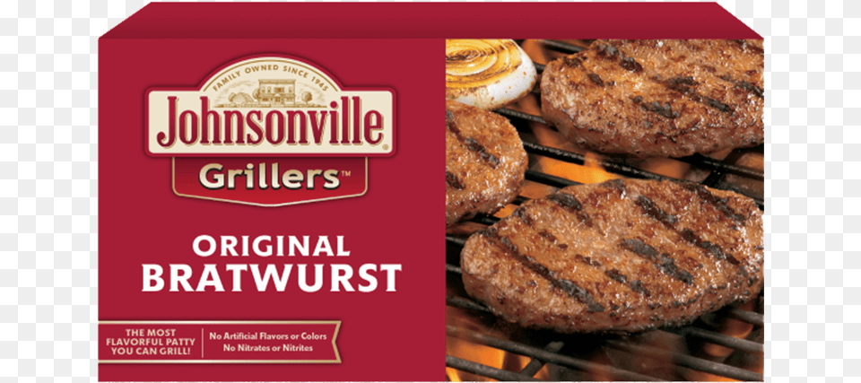 Product Image Johnsonville Grillers Brat Patties 24 Oz, Food, Meat, Steak, Bbq Free Png