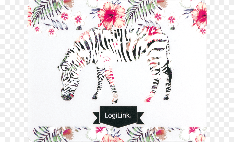 Product Image Logilink Glimmer Mouspad Zebra, Art, Floral Design, Graphics, Pattern Free Png