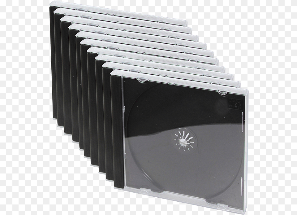 Product Logilink Storage Cd Jewel Case Black Transparent, Disk Png Image