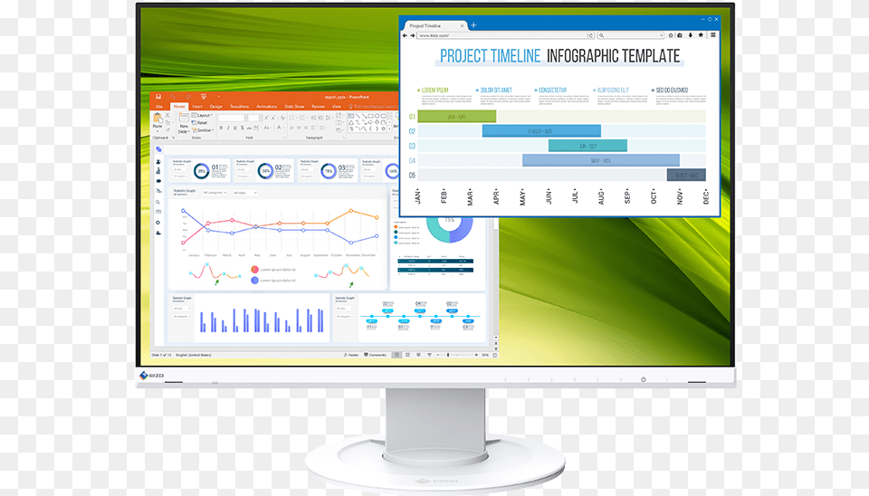 Product Image1 Ev2360 Wt, Computer Hardware, Electronics, Hardware, Monitor Free Png Download