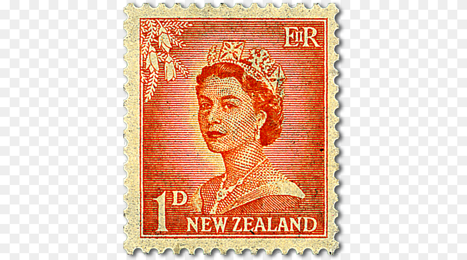 Product Listing For 1955 Queen Elizabeth Ii Queen Elizabeth Stamp New Zealand, Postage Stamp, Adult, Bride, Female Free Png
