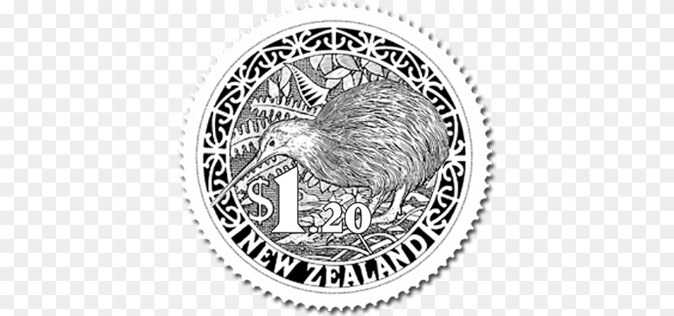 Product Listing For 2011 Round Kiwi New Zealand Stamps, Animal, Bird Png Image