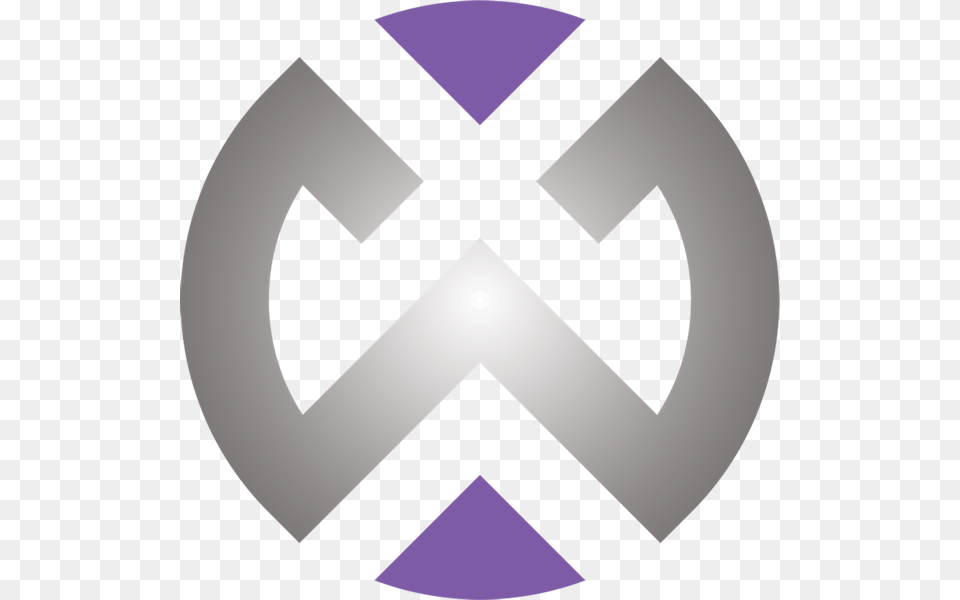 Product Logo Waveform Purple, Symbol, Disk, Emblem, Alphabet Png Image