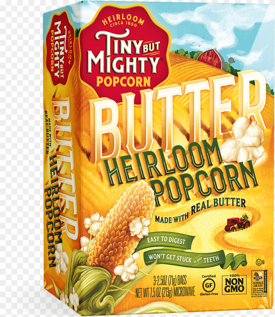 Product Microwave Butter Heirloom Popcorn Iowa, Food, Produce, Corn, Grain Free Png Download