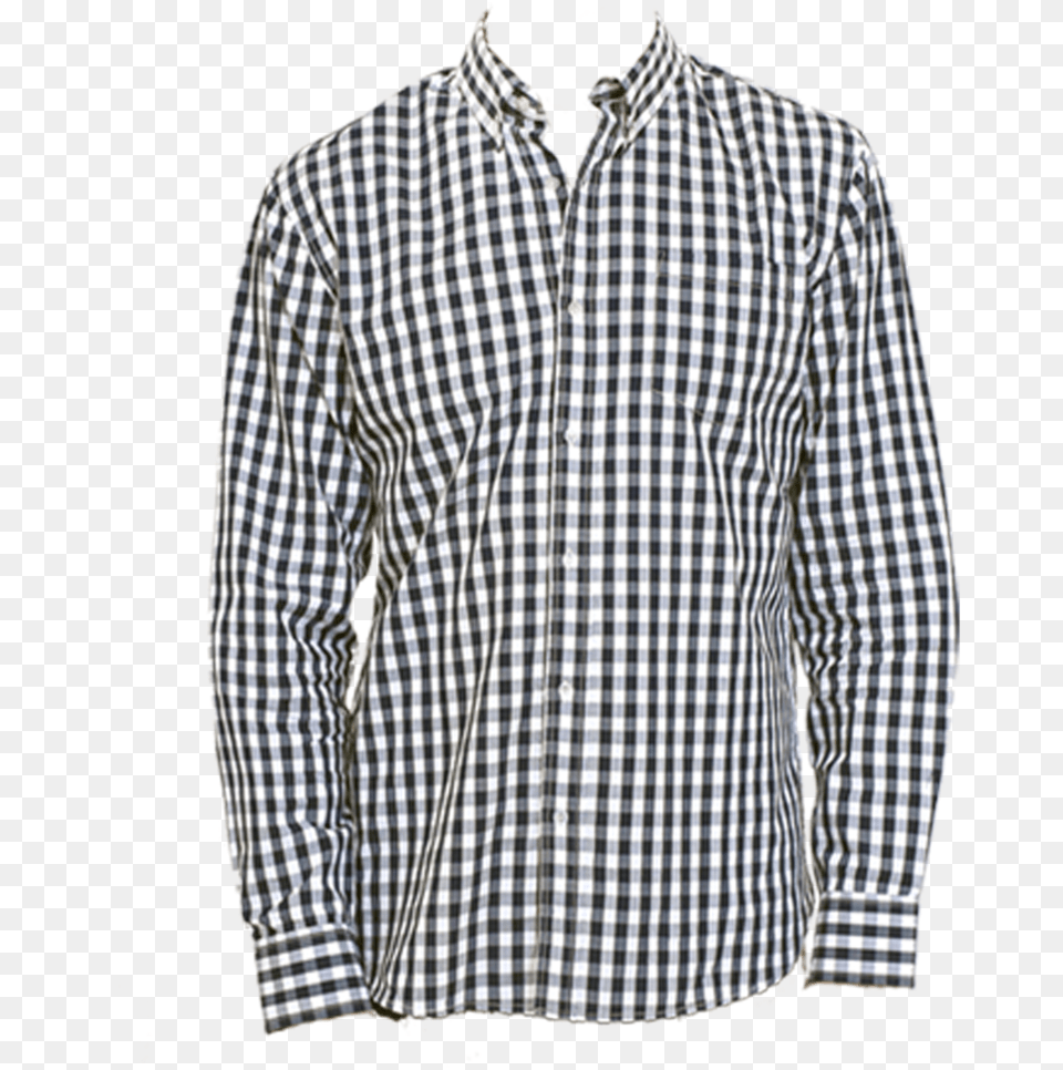 Product Only Gingham, Clothing, Dress Shirt, Long Sleeve, Shirt Free Png Download