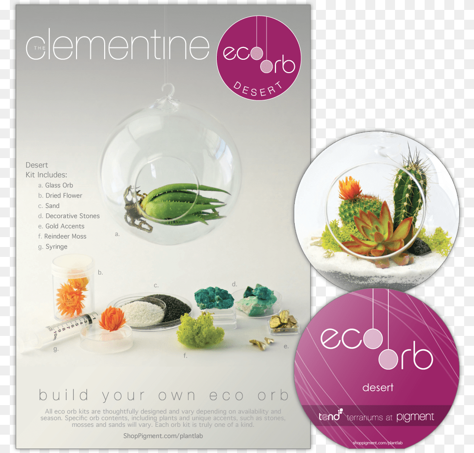 Product Package Design For The Build Your Own Eco Orb Glass Bottle, Advertisement, Poster, Plate Free Png