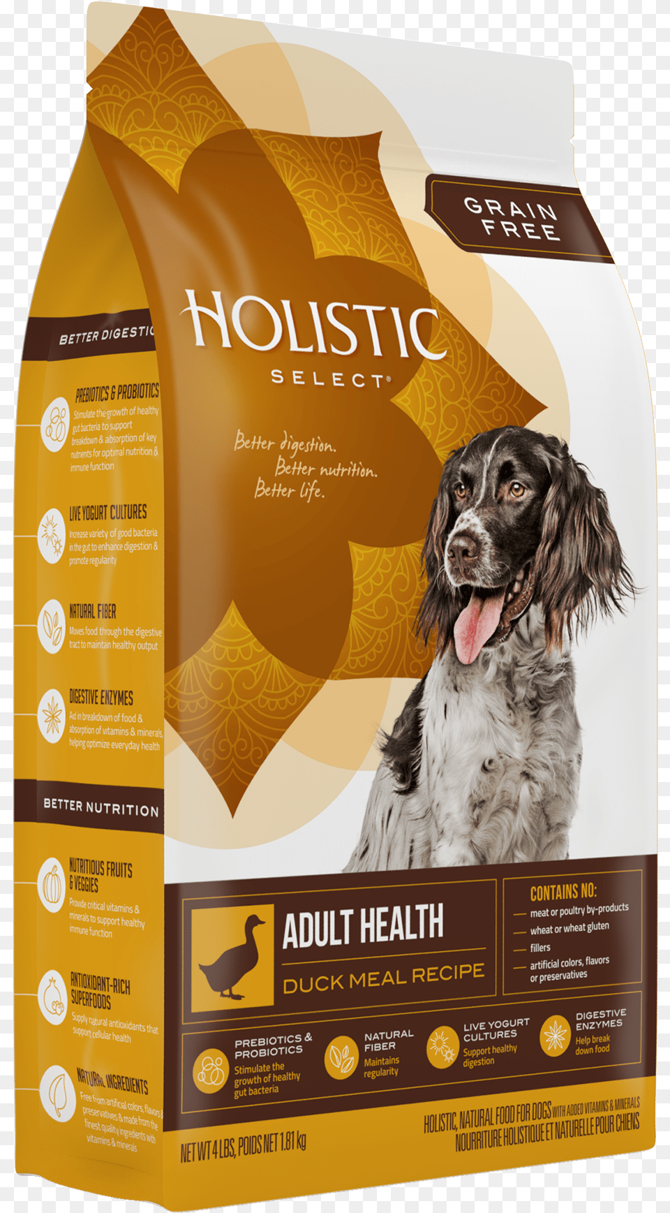 Product Packaging Holistic Fish Dog Food, Advertisement, Poster, Animal, Canine Free Png Download