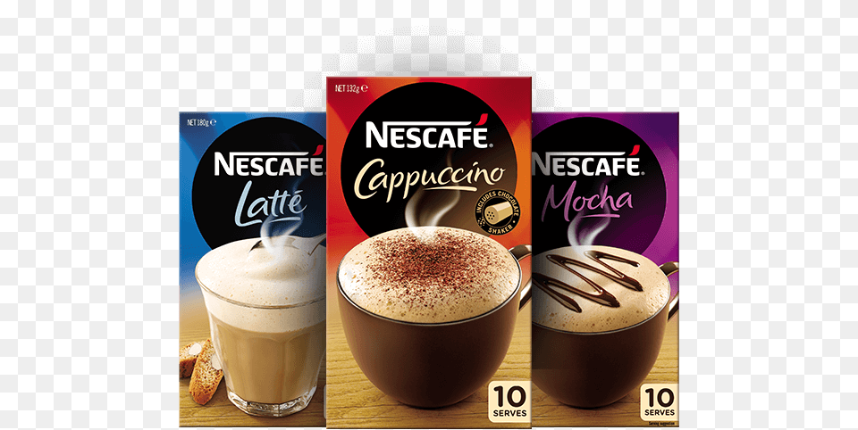 Product Packs2x Nescafe Coffee Sachets Decaffeinated, Beverage, Coffee Cup, Cup, Latte Free Transparent Png