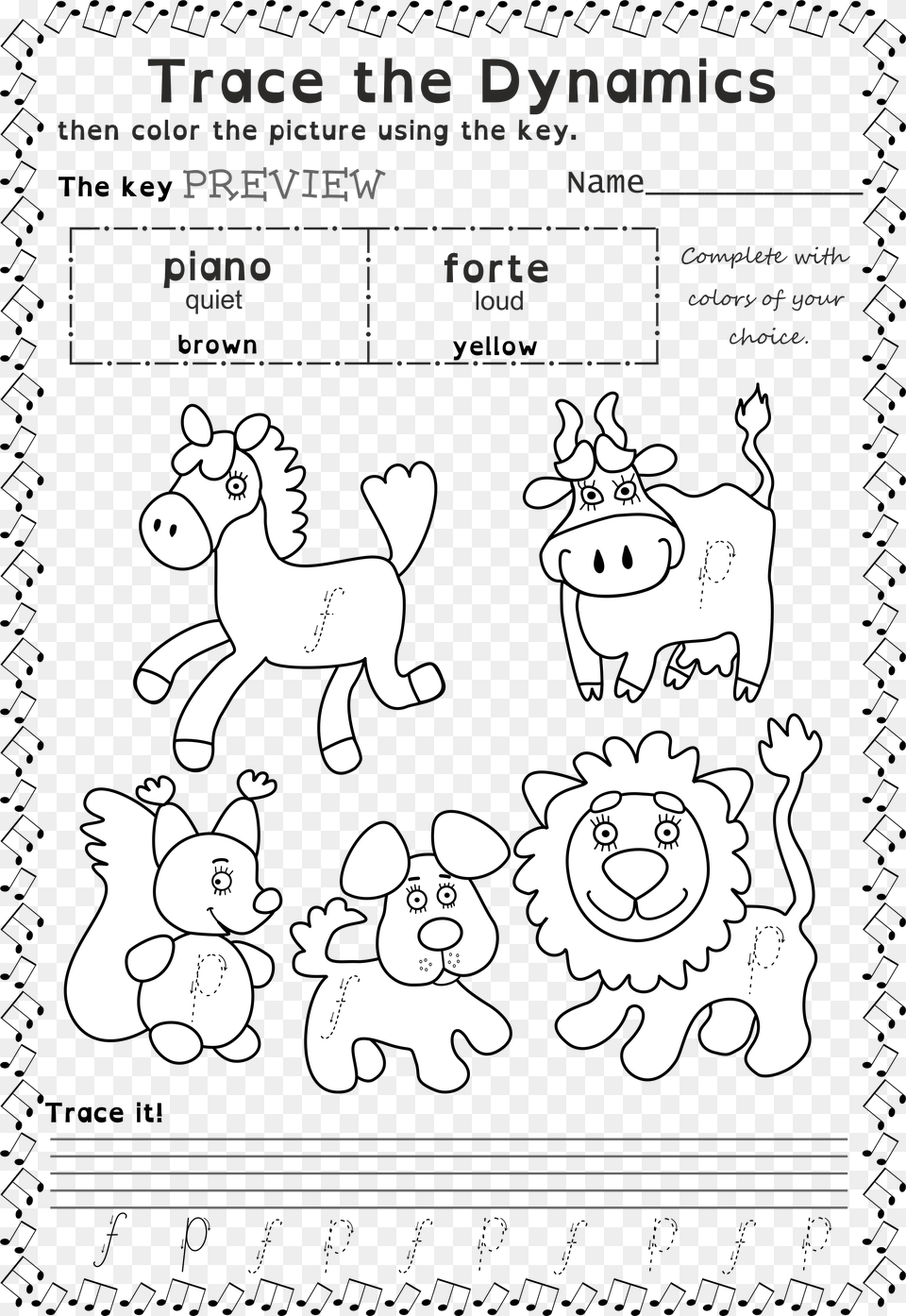 Product Piano And Forte Worksheet, Text, Baby, Person, Head Png Image