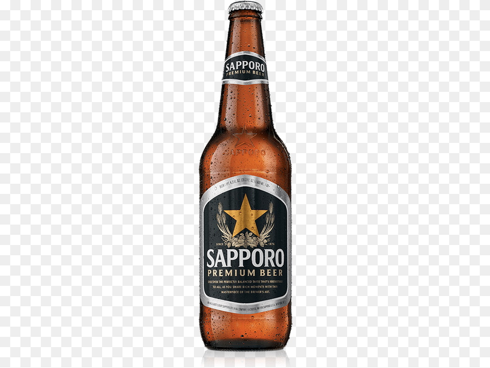 Product Premiumbeer203oz Bottle Sapporo Beer Large Bottle, Alcohol, Beer Bottle, Beverage, Lager Free Png Download