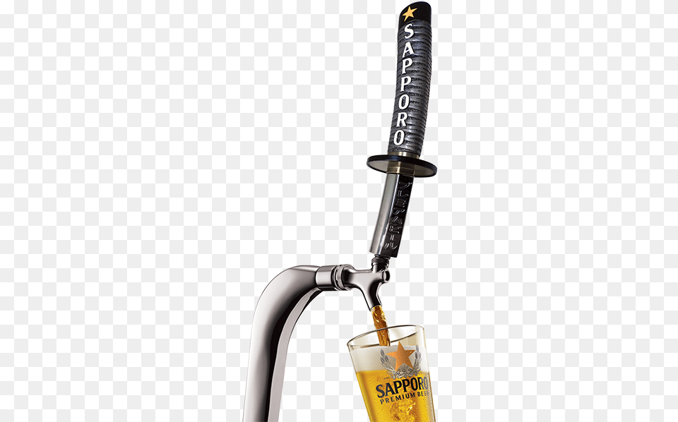 Product Premiumbeerdraftking Sapporo Beer Tap, Alcohol, Glass, Beverage, Cup Free Png