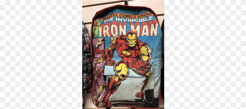 Product Primeros Comics De Iron Man, Bag, Backpack, Person Free Png Download