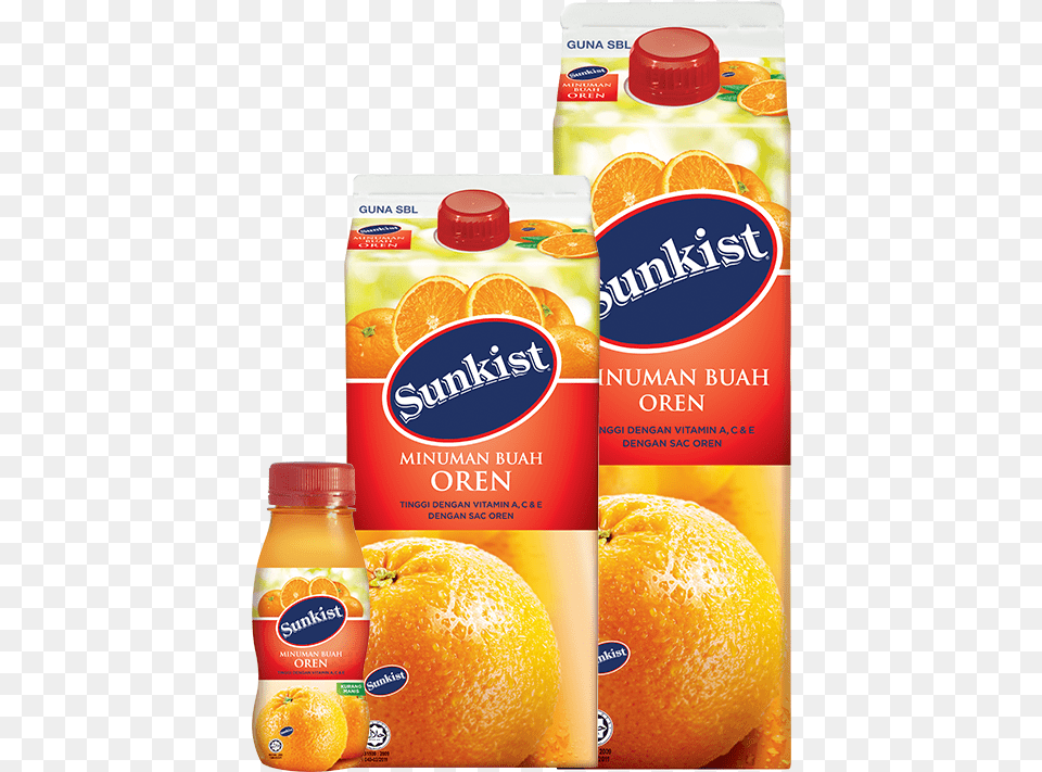 Product Range Sunkist Fruit, Beverage, Juice, Orange Juice, Citrus Fruit Free Png Download