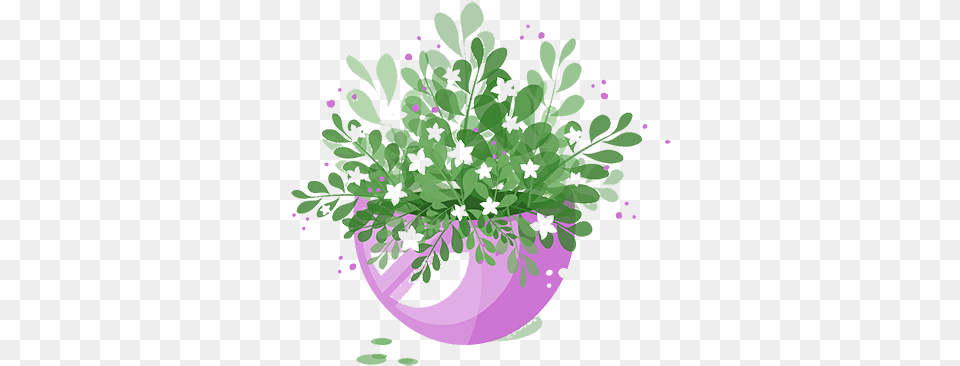 Product Sumarize Flower In Pot, Art, Purple, Pottery, Potted Plant Free Png Download