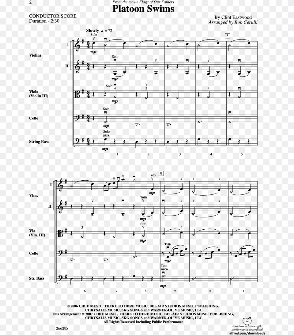 Product Thumbnail Brandenburg Concerto 2 Violin Sheet Music Free Png Download