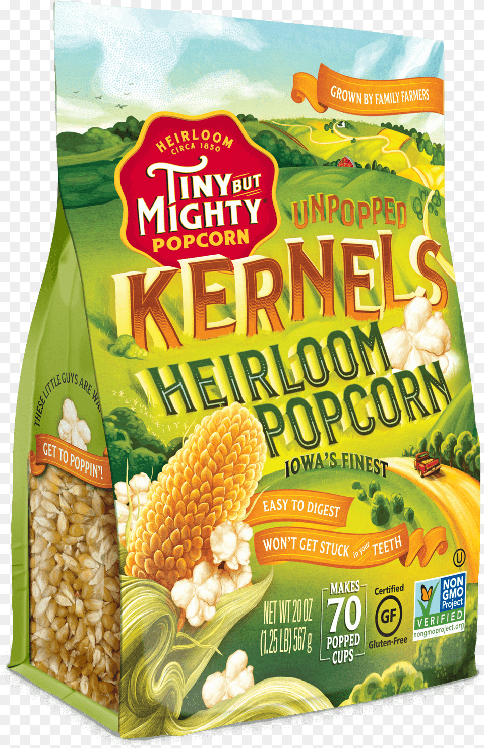 Product Unpopped Kernels Heirloom Popcorn, Food, Produce, Grain, Corn Png Image
