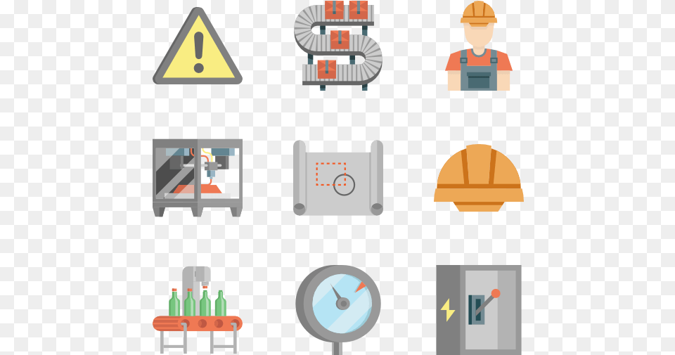 Production Line Collection Production Line Flat Icon, Person, Face, Head Png Image