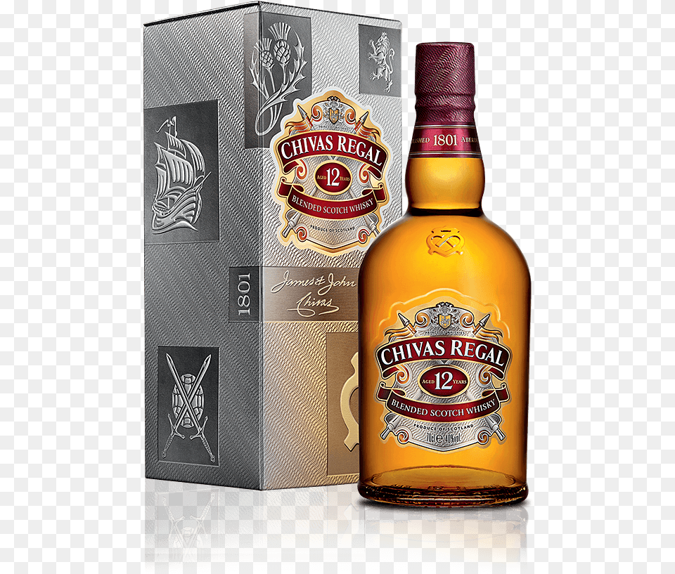Products Gt Whisky Gt Scotch Whisky Gt Blended Gt Chivas Chivas Regal 12 Packaging, Alcohol, Beverage, Liquor, Beer Free Png Download