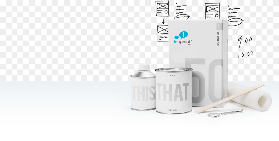 Products Pro 01 Ideapaint Pro Series Dry Erase Paint Kit, Cutlery, Spoon, Bottle, Shaker Free Png Download