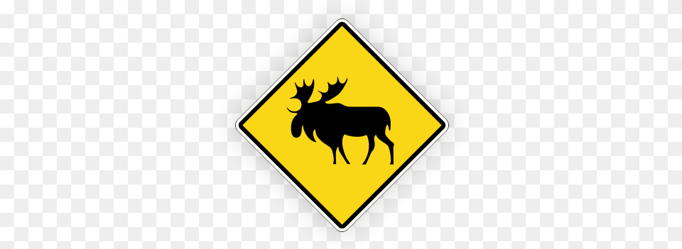 Products Signs Traffic U0026 Road Warning Animal Road Crossing Signs Alberta, Sign, Symbol, Road Sign, Cattle Free Png