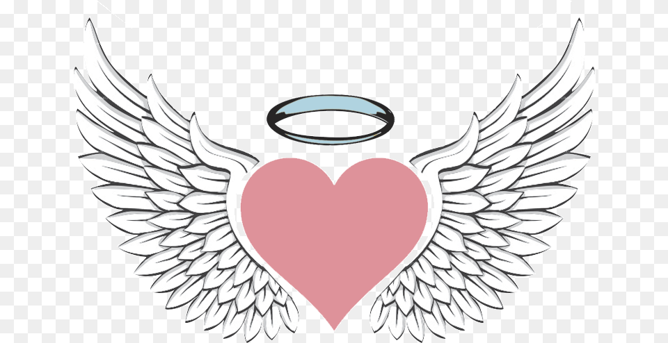 Products U2013 Charming Angelu0027s Beauty And Wellness Red Heart With Angel Wings And Halo, Emblem, Symbol, Animal, Fish Free Transparent Png