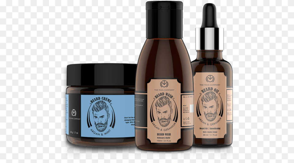 Productswinter Beardfront Src Cdn Man Company 100 Natural Smoothening Beard Oil, Bottle, Lotion, Cosmetics, Perfume Png Image