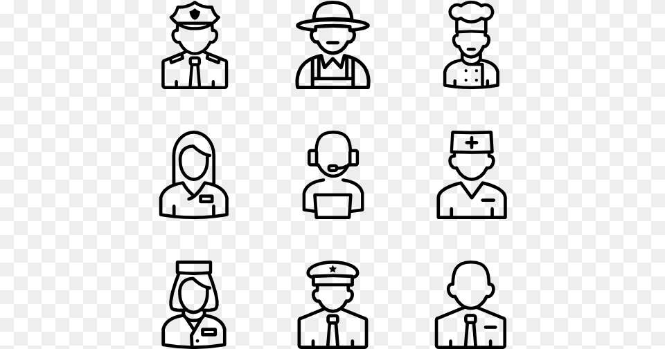 Profession Icon, Gray Free Png