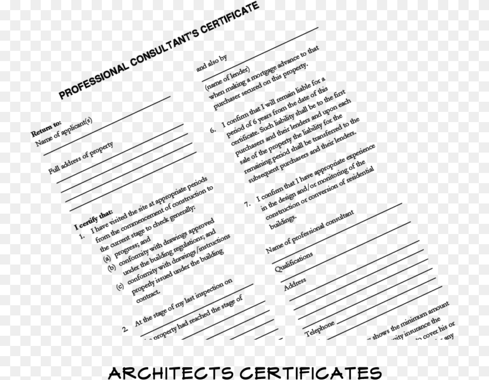 Professional Consultants Certificate Property, Page, Text, Book, Publication Png Image