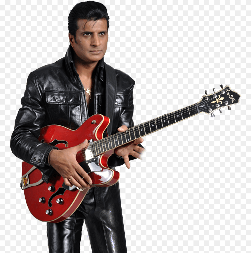 Professional Elvis Tribute Artist Indian Elvis, Musical Instrument, Clothing, Coat, Guitar Free Png