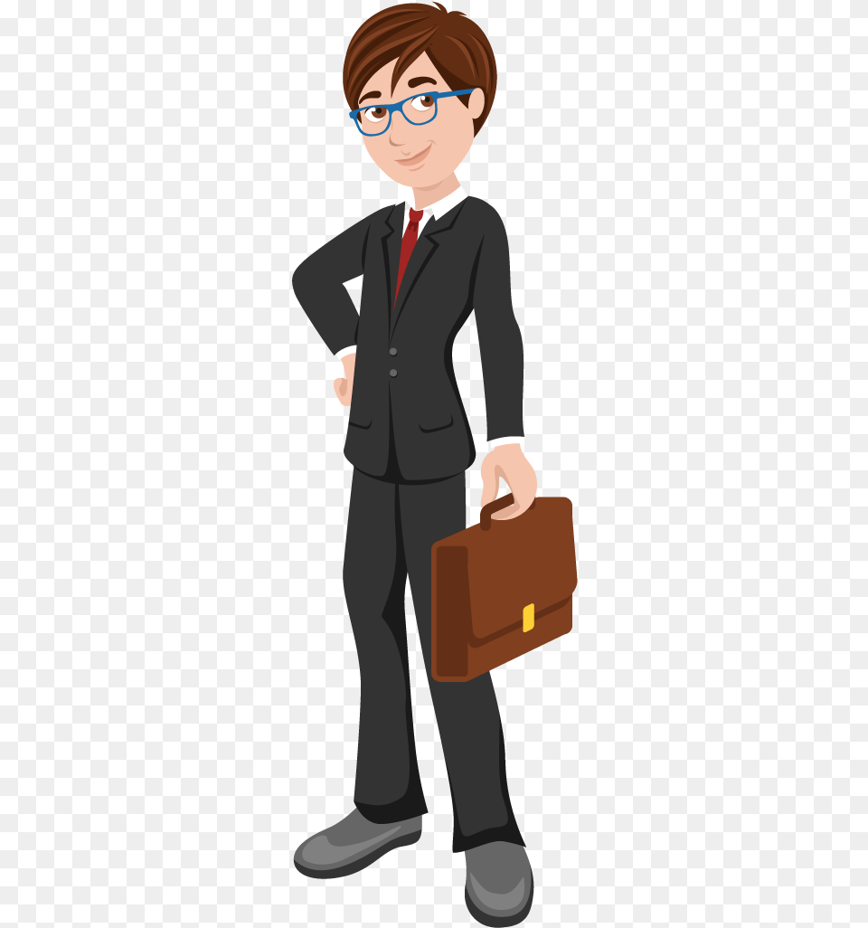 Professional Employee Bag, Briefcase, Suit, Male Free Transparent Png