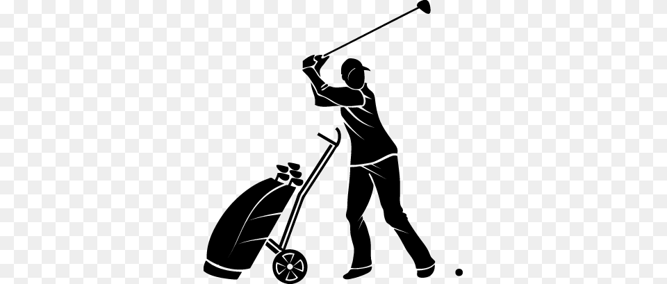 Professional Golfer Silhouette Decal Golf Vector, Text Free Png
