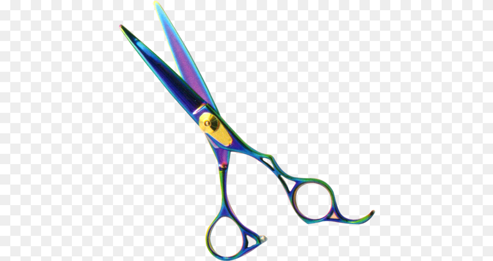 Professional Hair Cutting Scissors Infused Multicolor Product, Blade, Shears, Weapon Png