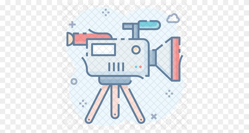 Professional Movie Camera Icon Art, Robot, Photography Free Png Download